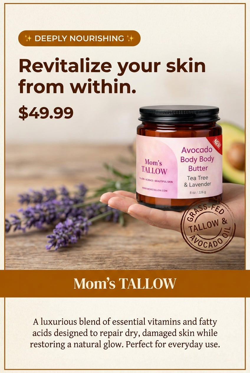 Avocado Tallow Body Butter (8 oz)