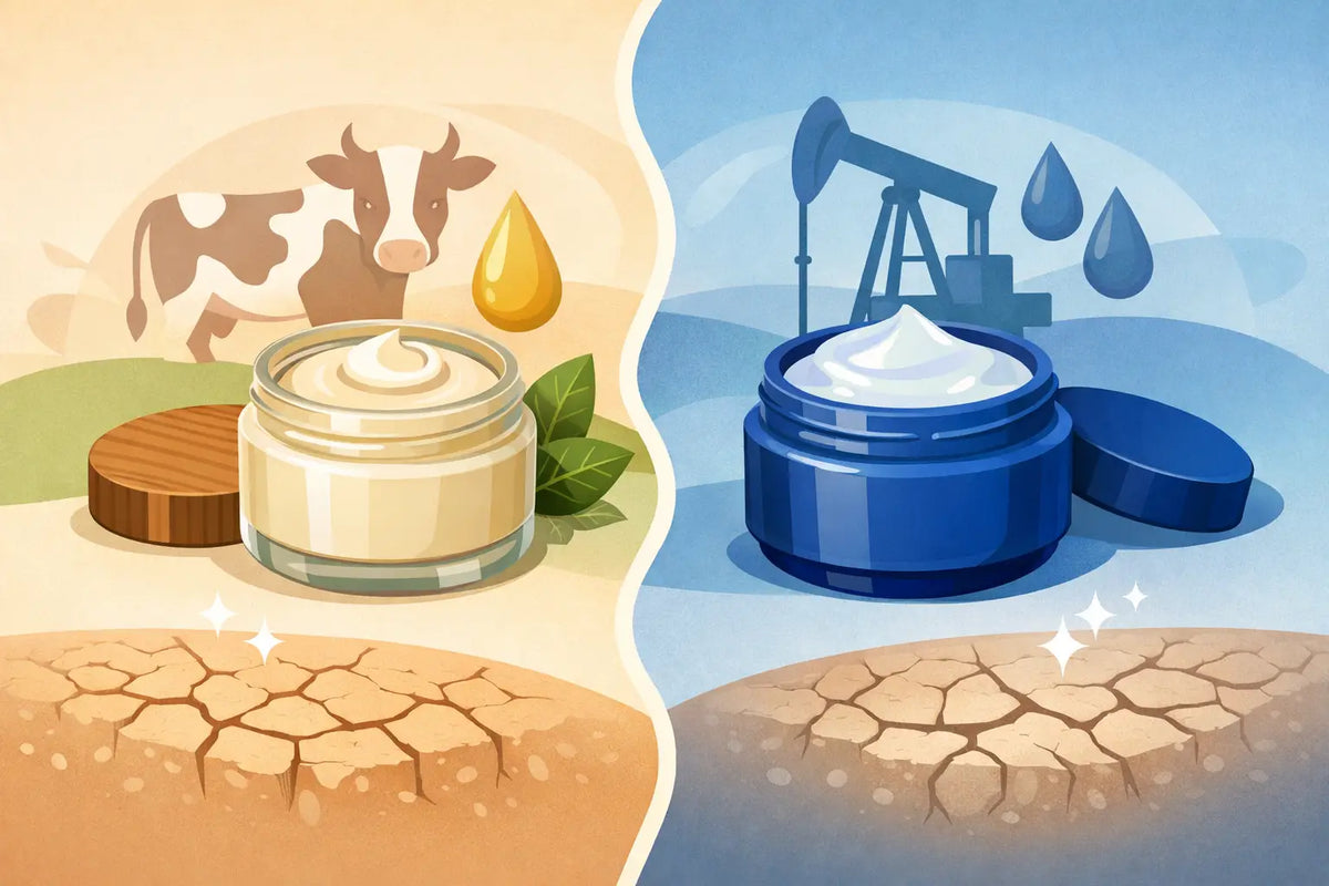 Tallow Balm vs Petroleum Jelly for Dry Skin
