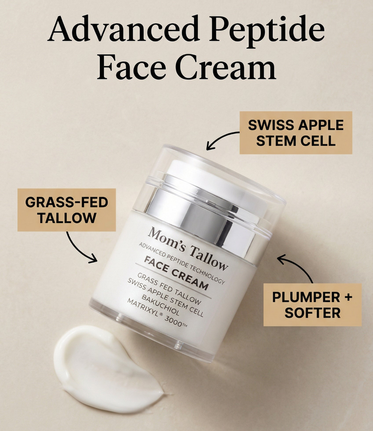 Advanced Peptide Face Cream with Apple Stem Cell Technology