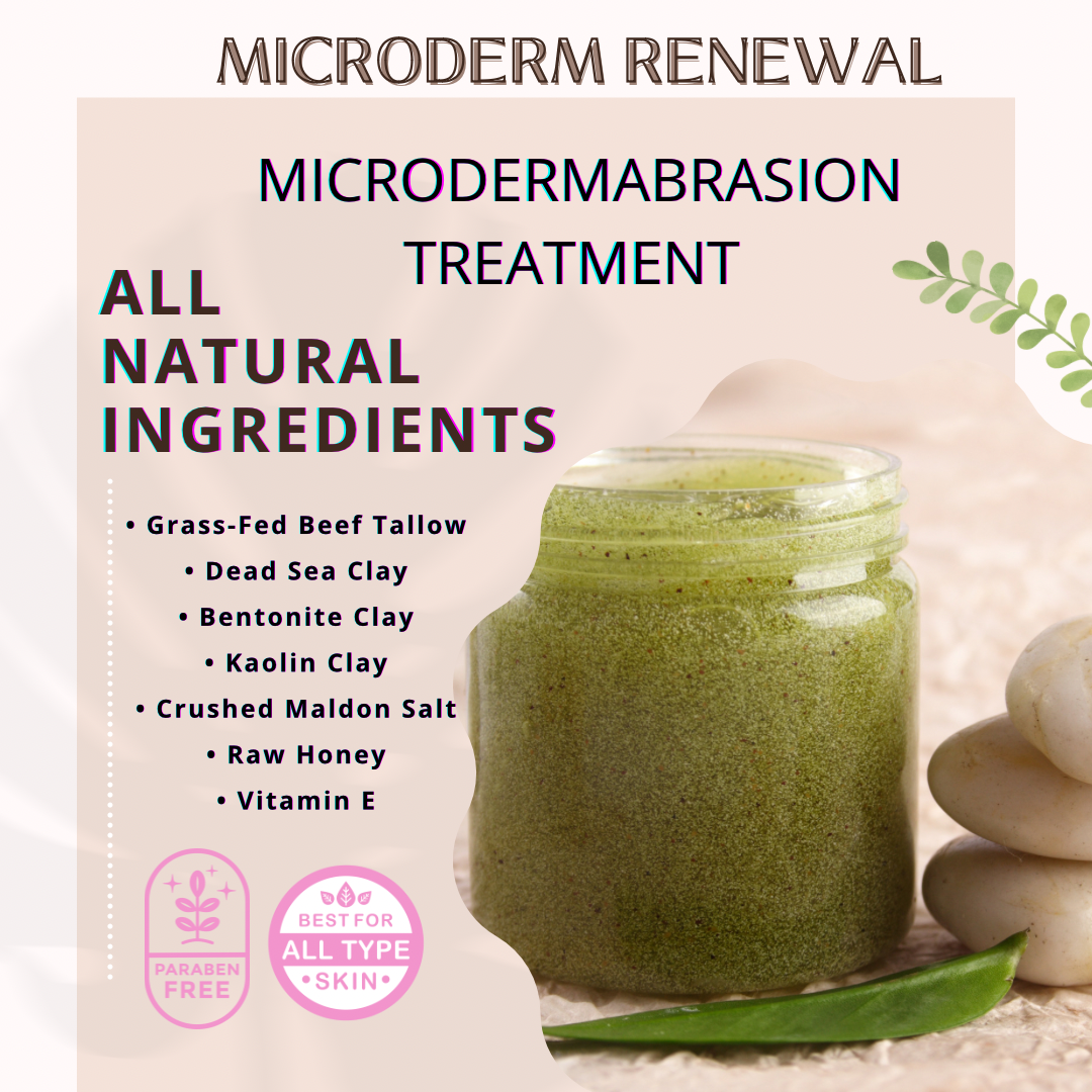 Microderm Renewal Scrub 100% All Natural Microdermabrasion treatment