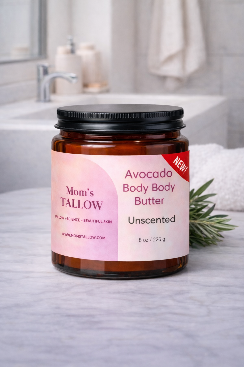 Avocado Tallow Body Butter (8 oz)