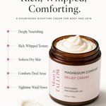 Mom’s Tallow Magnesium Comfort Relief Cream for deep nourishment, dry skin softness, tired areas and nighttime body care