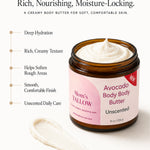 Mom’s Tallow Avocado Tallow Body Butter for deep hydration, softening rough dry skin and long-lasting moisture