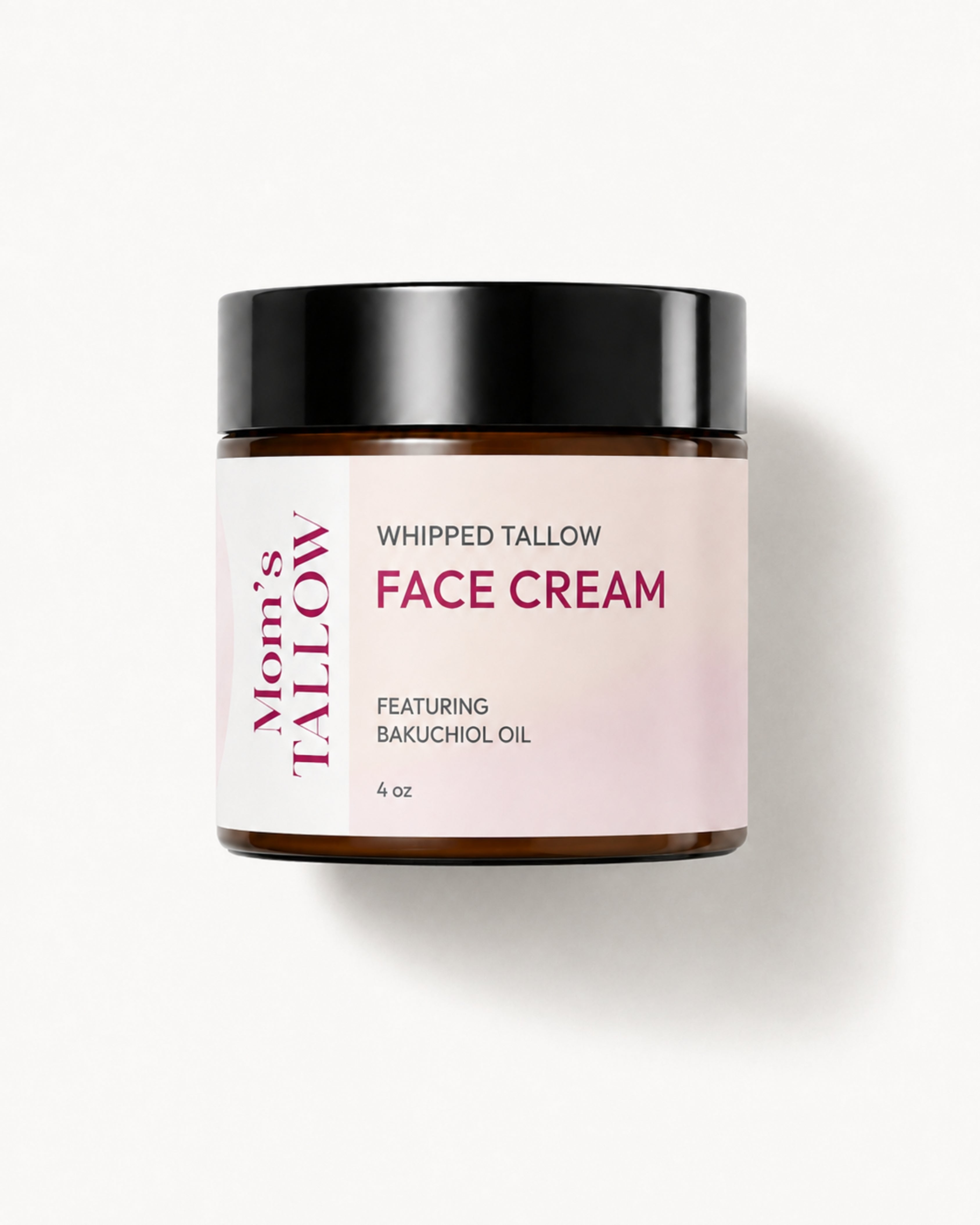 Mom’s Tallow Whipped Tallow Face Cream with Bakuchiol Oil – 4 oz