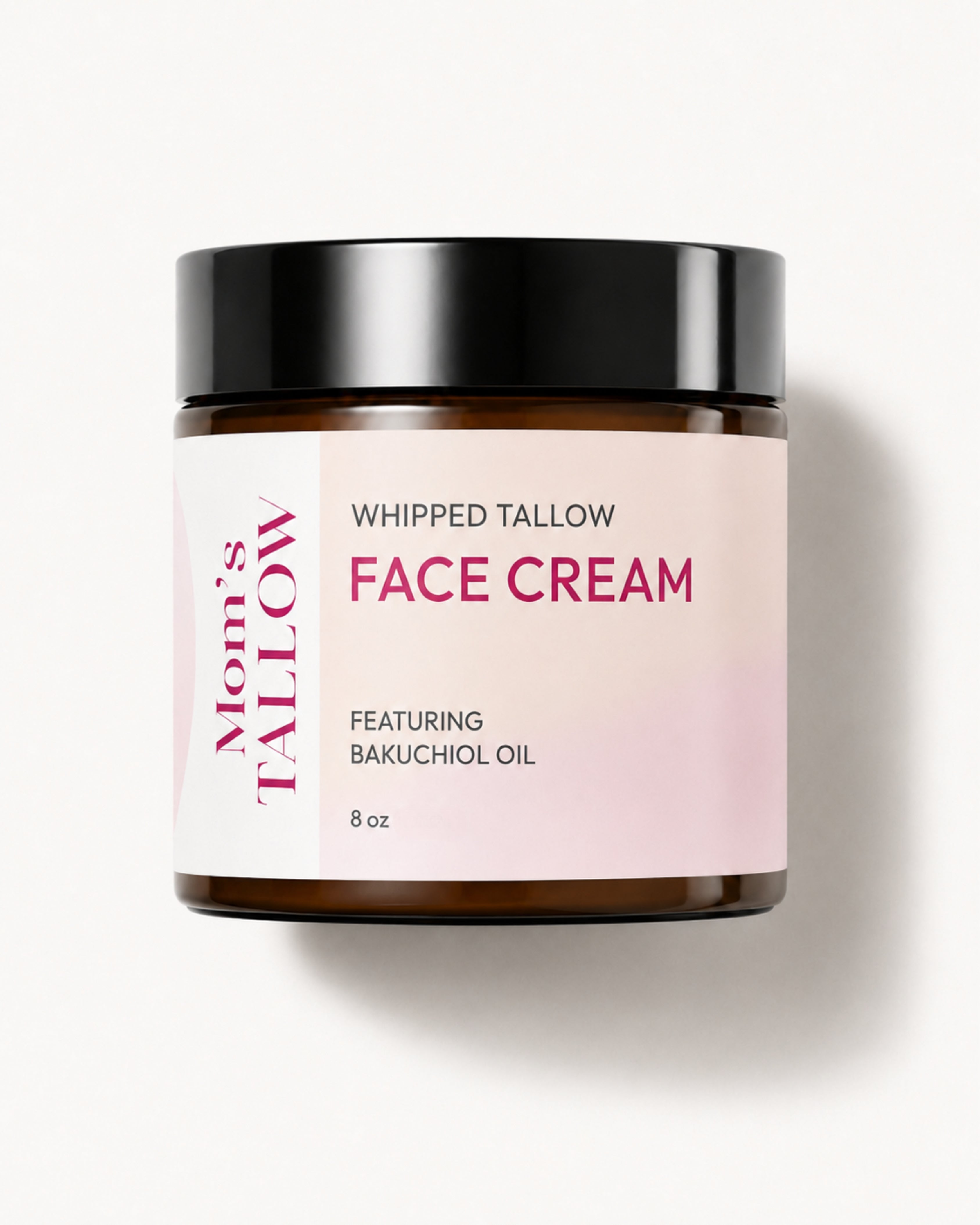 Mom’s Tallow Whipped Tallow Face Cream with Bakuchiol Oil – 8 oz