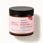 Mom’s Tallow Vitamin Body Lotion Rosemary Spearmint with grass-fed tallow and vitamins A, C and E – 8 oz