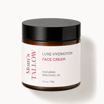 Mom’s Tallow Luxe Hydration Face Cream with grass-fed tallow, bakuchiol oil, shea butter and botanical extracts – 4 oz