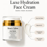 Mom’s Tallow Luxe Hydration Face Cream with grass-fed tallow, 1% bakuchiol and pomegranate extract