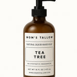 Mom’s Tallow Tea Tree Natural Liquid Hand Soap with grass-fed tallow and organic oils – 16 oz