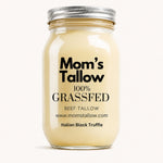 Mom’s Tallow Italian Black Truffle 100% Grass-Fed Beef Tallow for gourmet cooking and everyday kitchen use