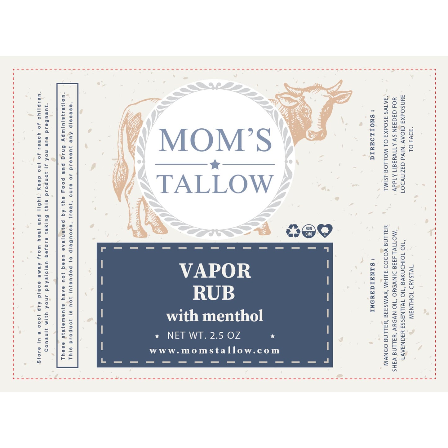 Mom’s Tallow Vapor Rub