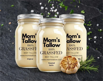 Cooking Tallow: Flavored Super Saver Combo (Original, Imported Black Truffle, Roasted Garlic)