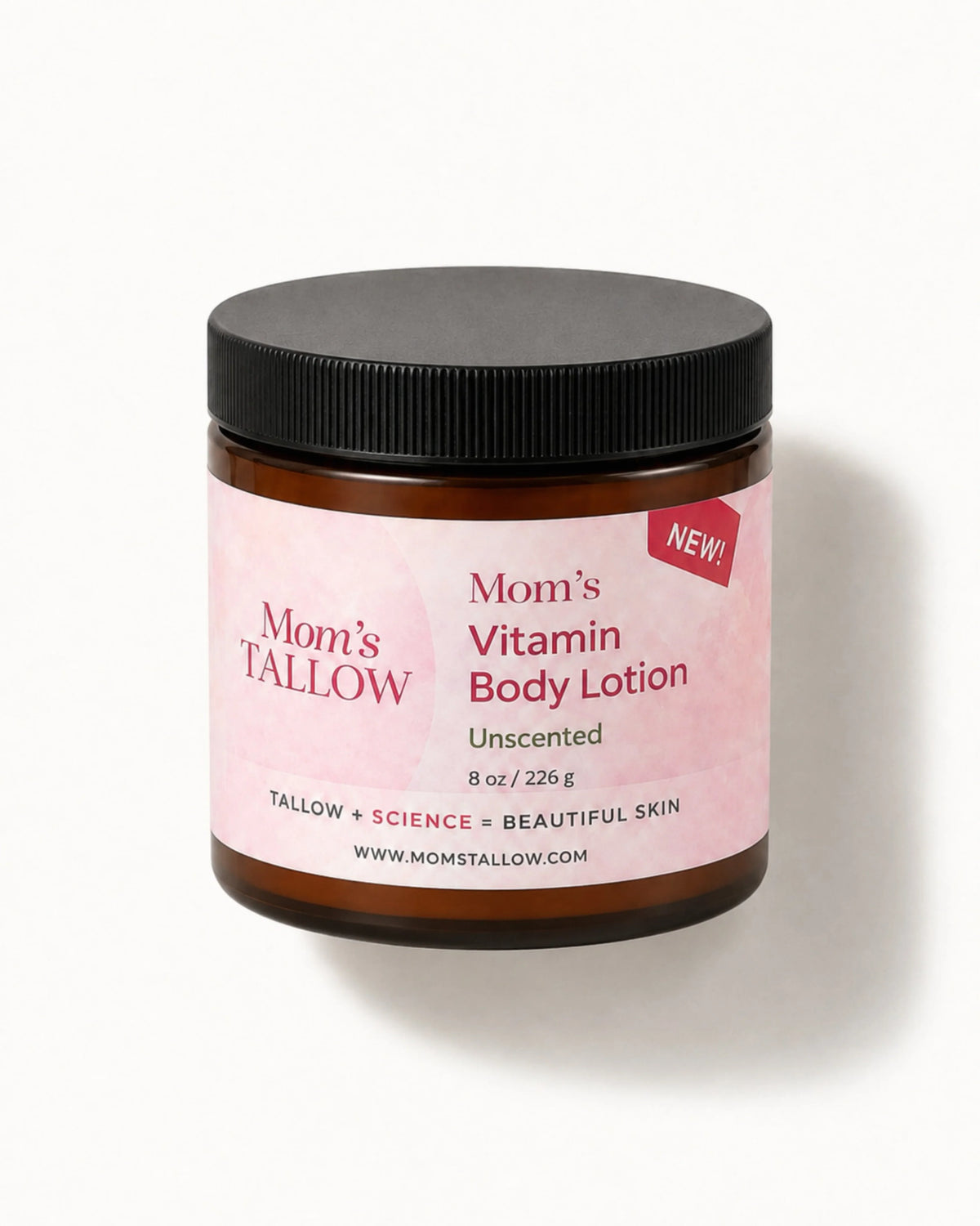 Face & Body Essentials – Vitamin-Infused Tallow Body Lotion 8 oz